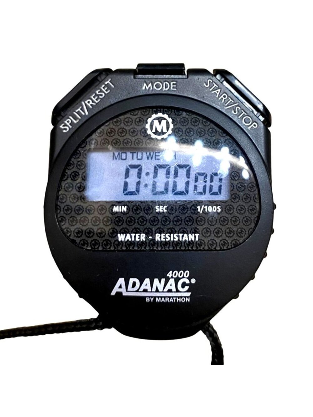 Adanac 4000 Digital Stopwatch By Marathon Water-Resistant With Split/Reset Start
